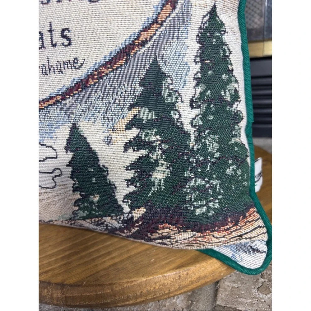 Vintage Riverdale‎ K. Grahame Quote Nautical Boats Tapestry Throw Pillow USA 15